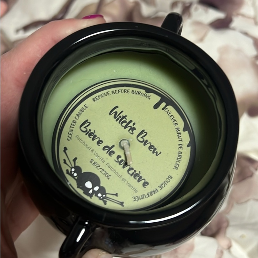 Witch's Brew Scented Candle in Black Cauldron